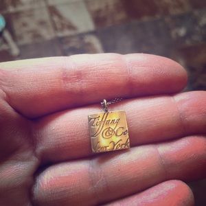 Tiffany &Co square pendant